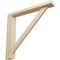 Ekena Millwork 2 1/2"W x 14 3/4"D x 14 1/4"H Traditional Shelf Bracket, Rubberwood BKT02X14X14TRRW - alternate 1